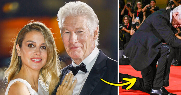 Richard Gere, 75, Kneels Before Wife, 41, on Red Carpet and Shocks Crowd