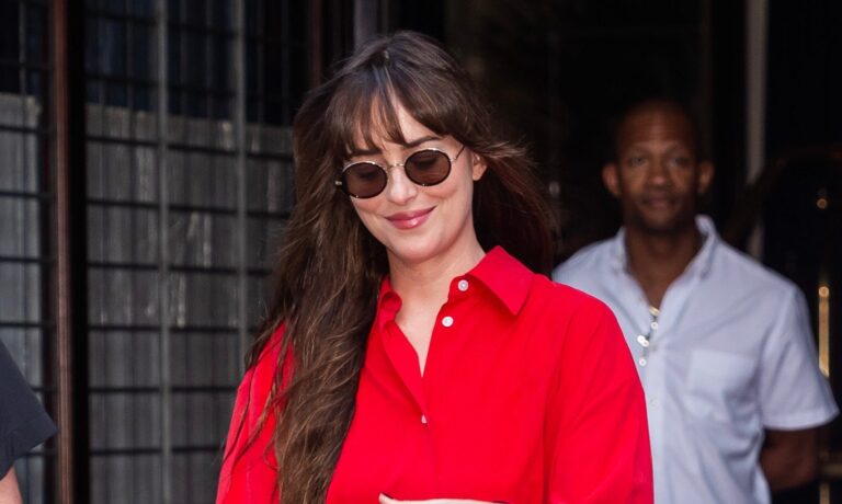 Dakota Johnson Ditches the Boho Trend for Dadcore as She Transitions Into Fall Dressing